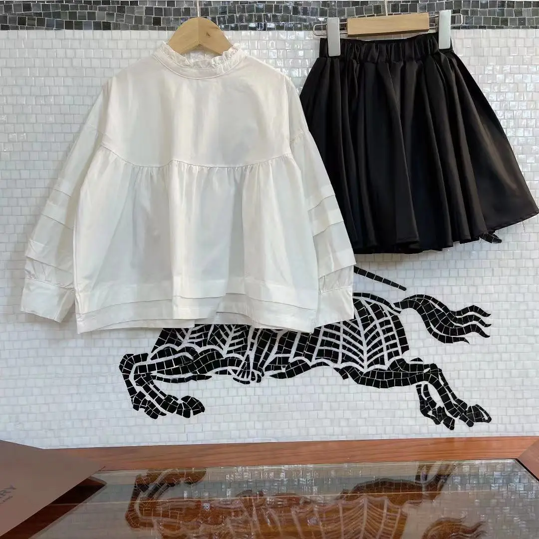 

Высококачественный индивидуальный костюм для ранней осени 2021, простой топ с плиссированной юбкой, небольшой новый стиль