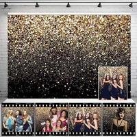 photographic background vinyl party glitter black gold dot photo studio backdrop photography background for photo studio