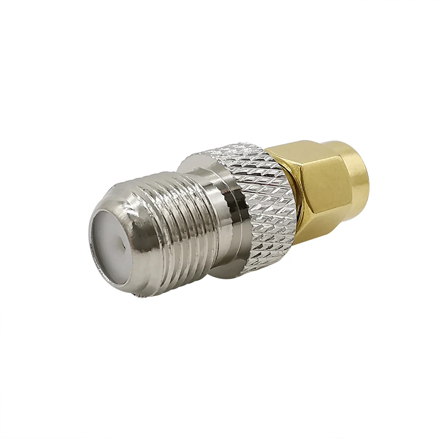 

1Piece SMA Male to F Female RF Coaxial Adapter F Type Jack to SMA Plug Straight Coax Connector Convertor