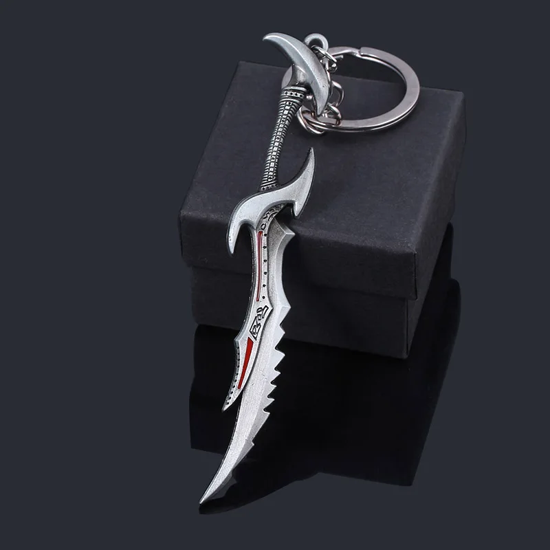 The Elder Scrolls Daedric Sword Keychain Morrowind Dinosaur Fly Dragon Metal Weapon Model For Men Souvenir Jewelry Gift | Украшения и