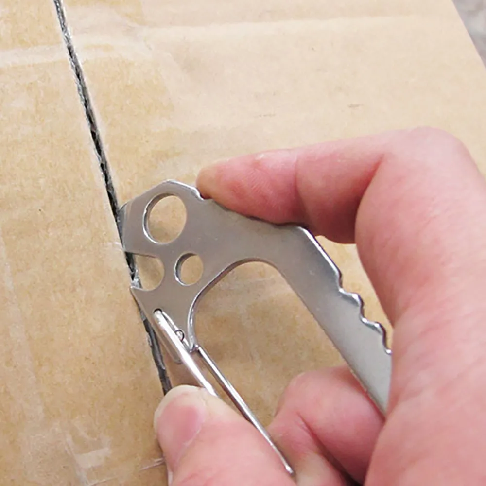 Товары для альпинизма из нержавеющей стали многофункциональный брелок карабин