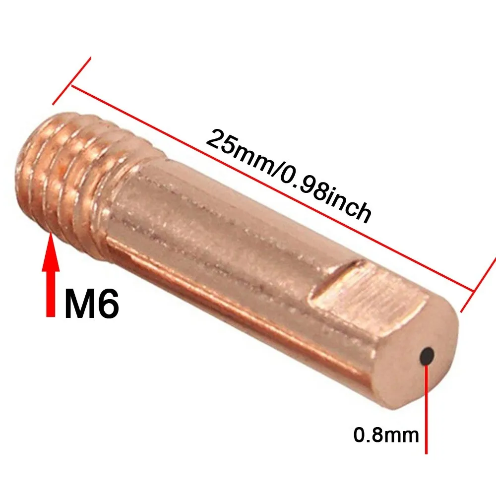 

24pcs Welding Torch Pipe Mig Welding Tips Nozzle For Binzel 15AK Electrode Cups Welding Torch Accessories