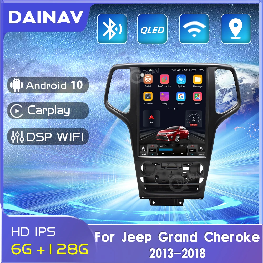 

128GB 2 Din Android Car Radio For Jeep Grand Cherokee 2013-2018 Car stereo Autoradio GPS Navigation Multimedia DVD player