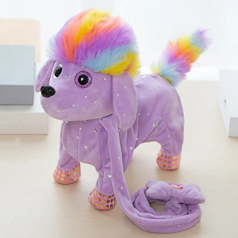 Милая ходячая собака-единорог альпака, плюшевые игрушки, мягкие игрушки-животные, Электронная музыкальная игрушка для детей, Рождественски... от AliExpress RU&CIS NEW