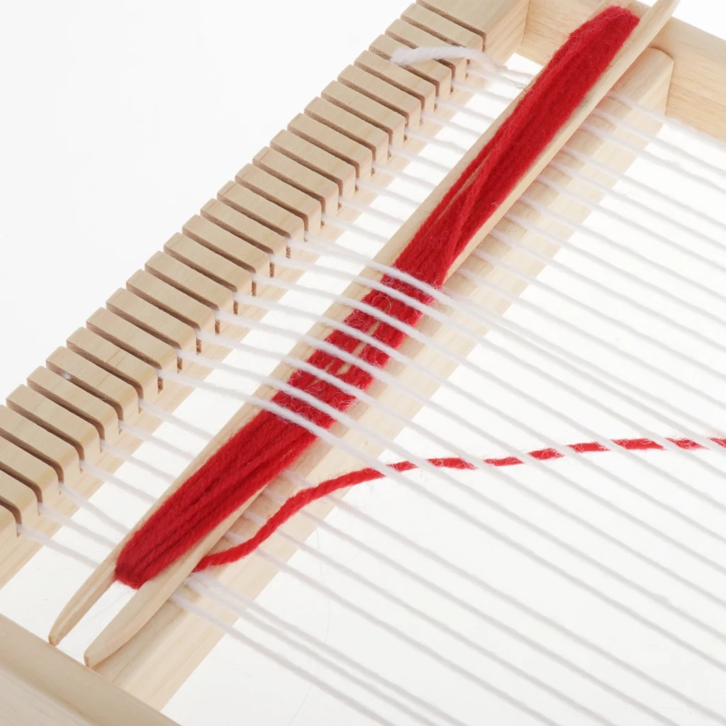 

Wooden Multi-Craft Weaving Loom, DIY Hand-Knitting Weaving Machine Intellectual Toys for Kids
