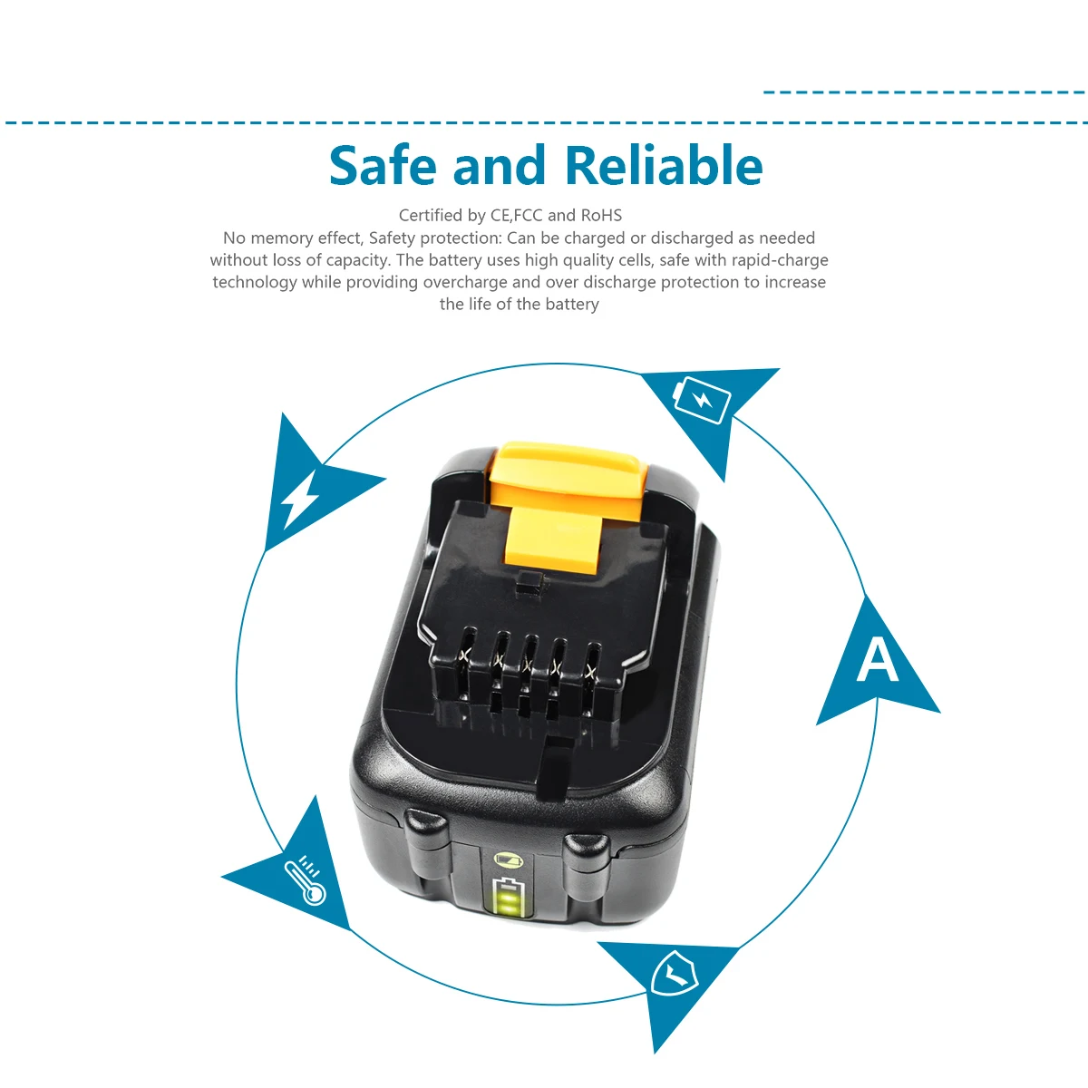 Литий ионный аккумулятор Powtree 12 В 4000 мАч для DEWALT DCB120 DCB127 DCB121 DCB100 DCB101