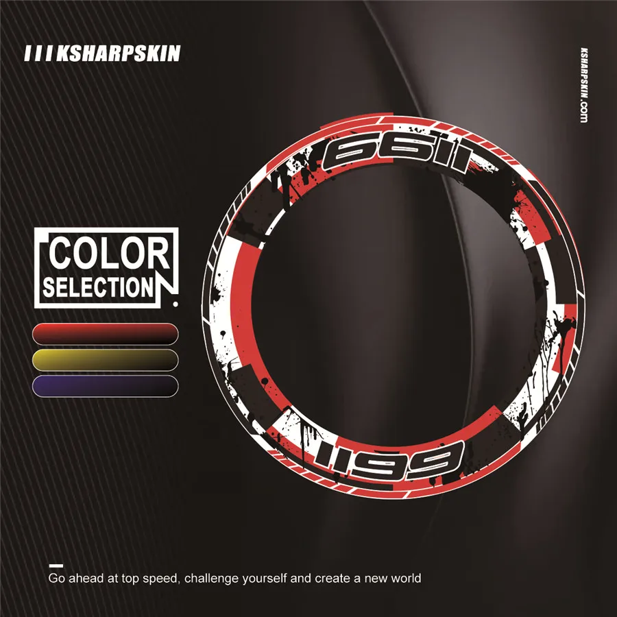 4 х Толстые края внешнее колесо наклейка полоса колеса наклейки подходят всем DUCATI