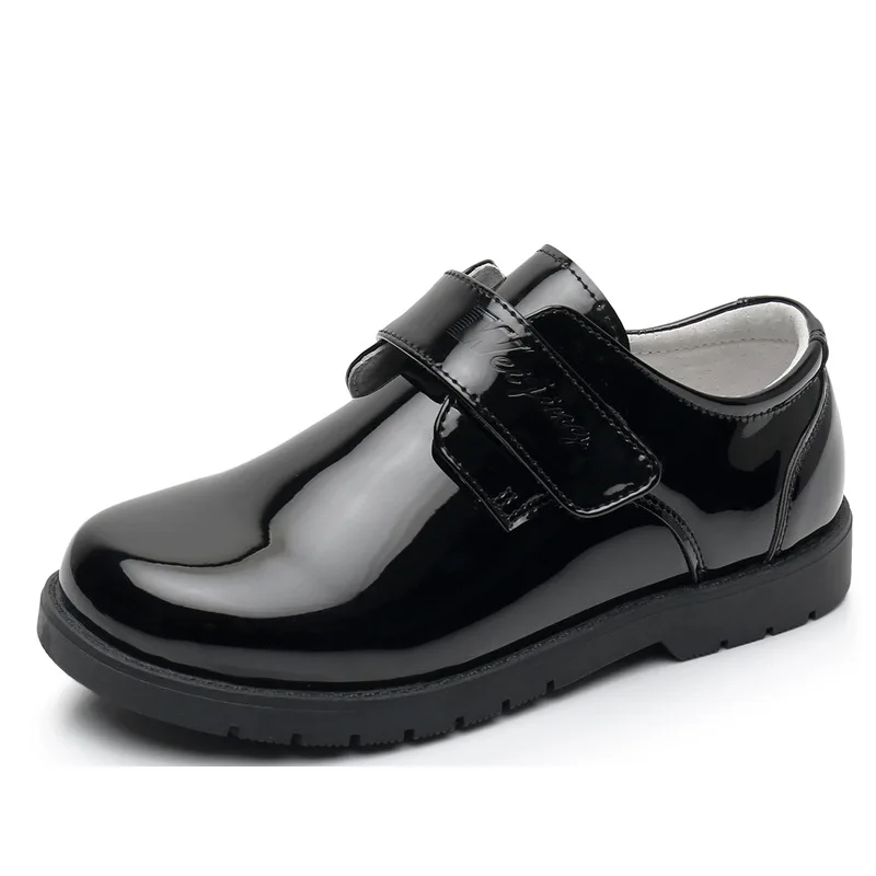 B &amp G/обувь из натуральной коровьей кожи для мальчиков Матовая черная детская