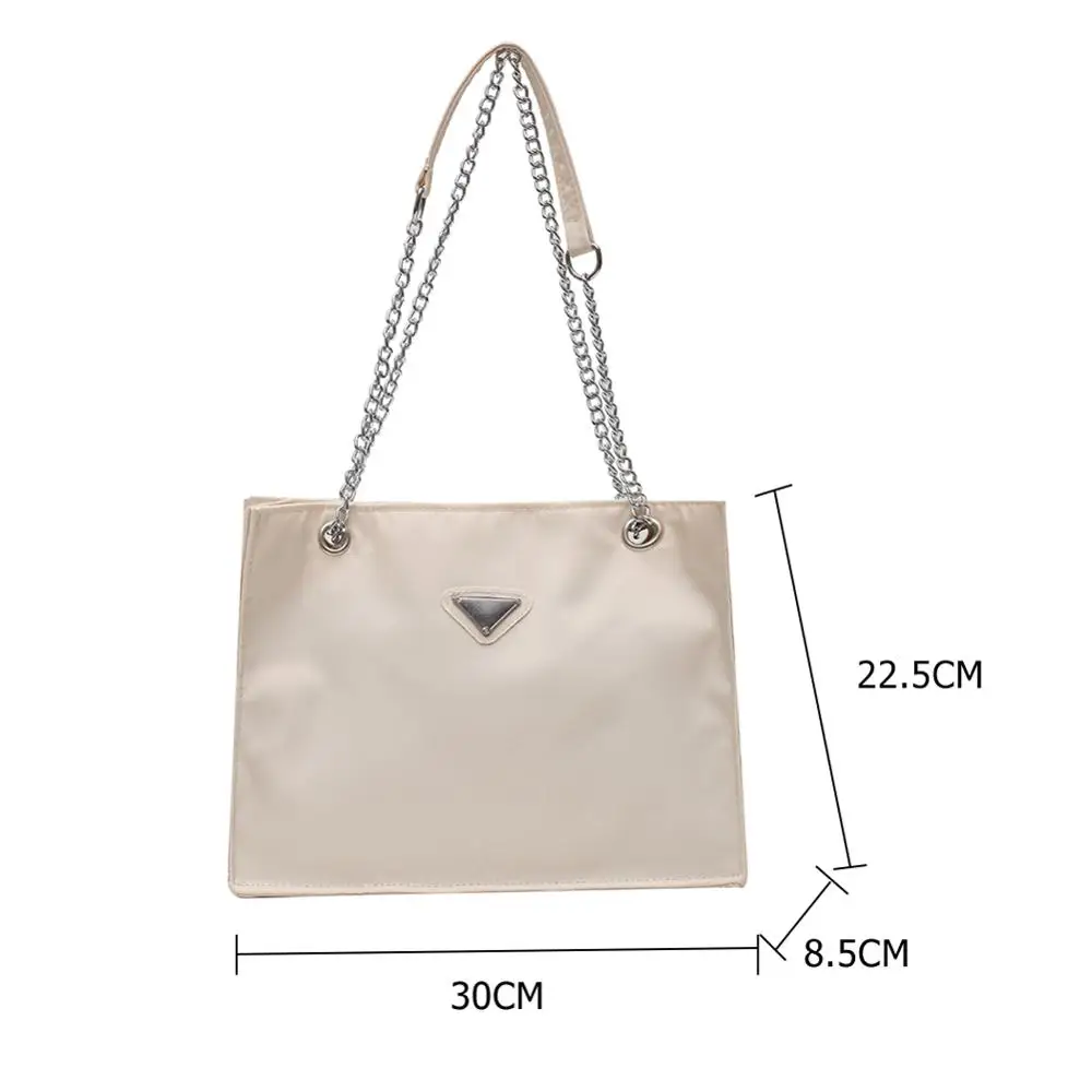 

Fashion Exquisite Shopping Bag Simple Large Capacity Crossbody Bag Reusable Women Casual Chain Shoulder Pouch