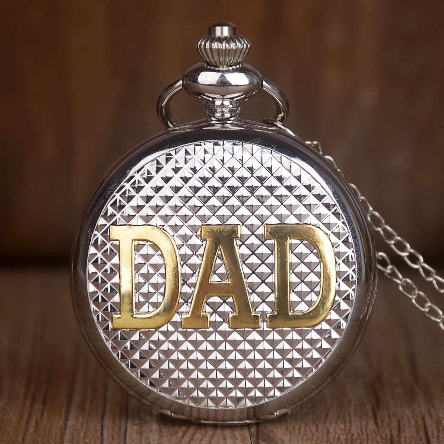 Лучшие продажи серебро из нержавеющей стали Roma номер кварцевые карманные часы