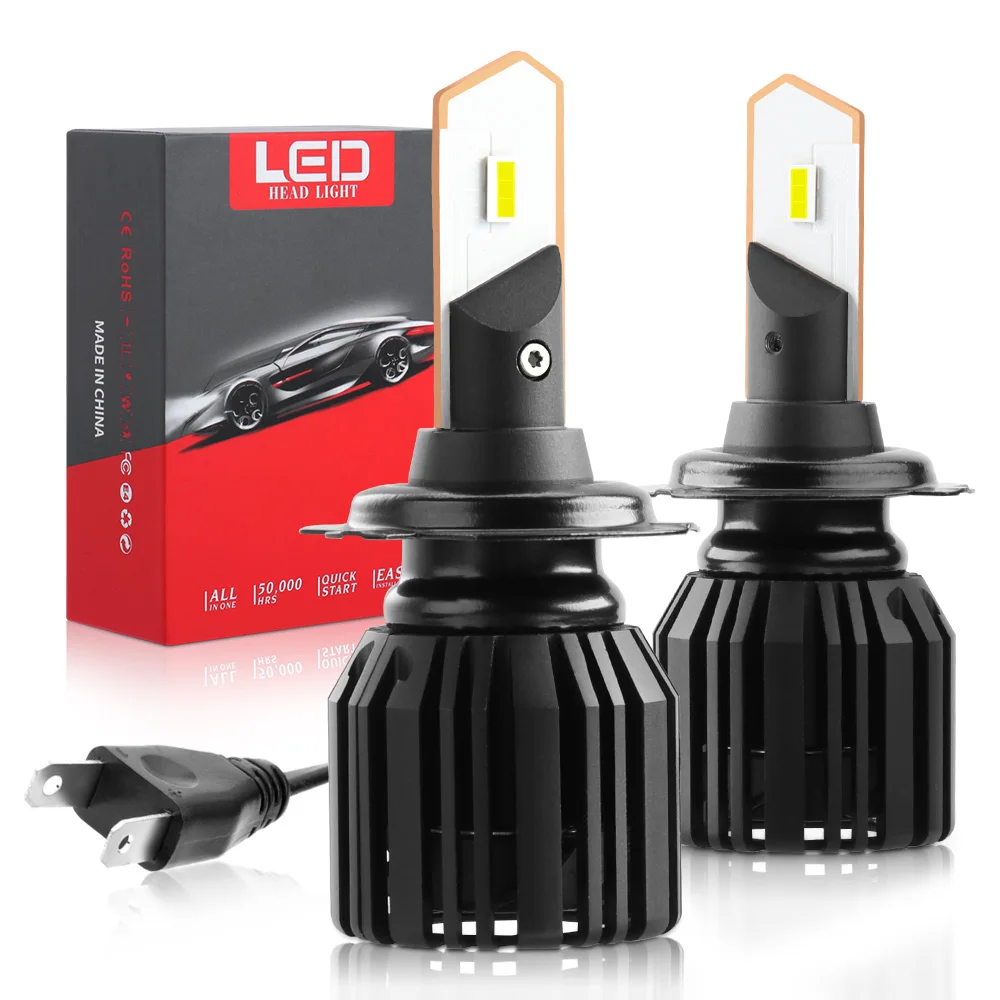 

ASLENT H7 Led Canbus H1 H4 H8 H11 9005 Hb4 9006 6000K High Power Car Headlight Bulb Turbo Lamp 12V Ultra-thin lamp bead spacing