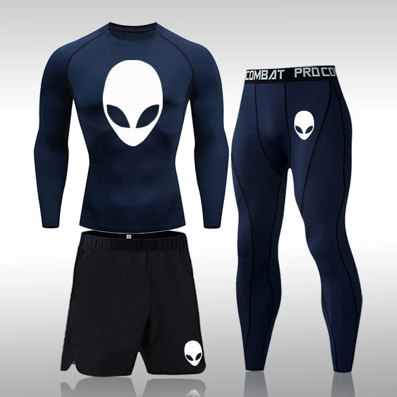 

Спортивный костюм для спортзала, мужские комплекты для бега, компрессионные трико, спортивные костюмы для бега, одежда, спортивная одежда