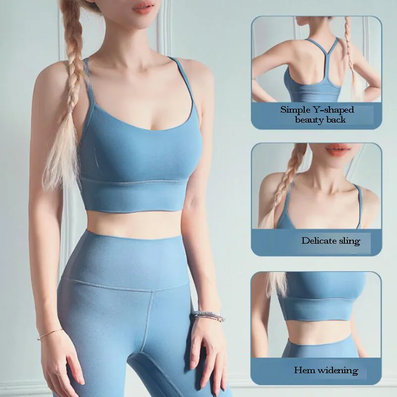 Женский комплект для йоги из 2 предметов одежда фитнеса и тренажерного зала