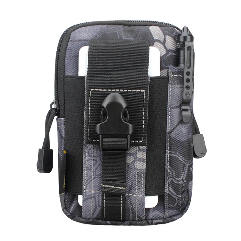 F Men Waist Bag Canvas Fanny Pack Belt Phone Drop Leg Bags Military Zipper Waterproof Phone Waist Packs 6.8 inch Cellphone Bum Bag - Цвет: F