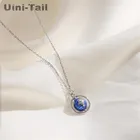Ожерелье Uini-Tail, из серебра 925 пробы, с шариком, планетой, простой модный тренд, дикий нишевой дизайн, ювелирные изделия высокого качества, ED776