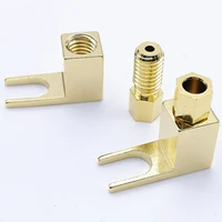 banana to spade adapter plugs y type speaker cable connector banana socket