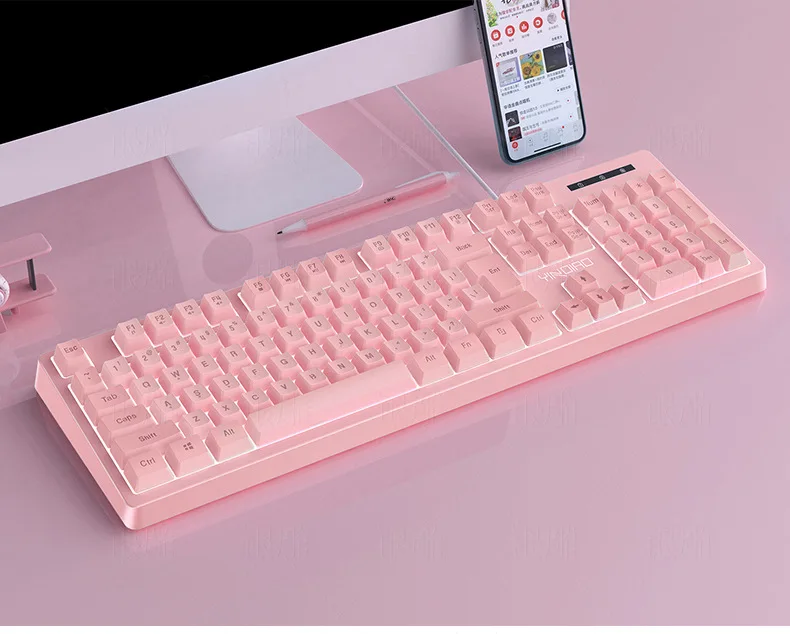 Luminous manipulator feel keyboard office game computer accessories wired | Компьютеры и офис