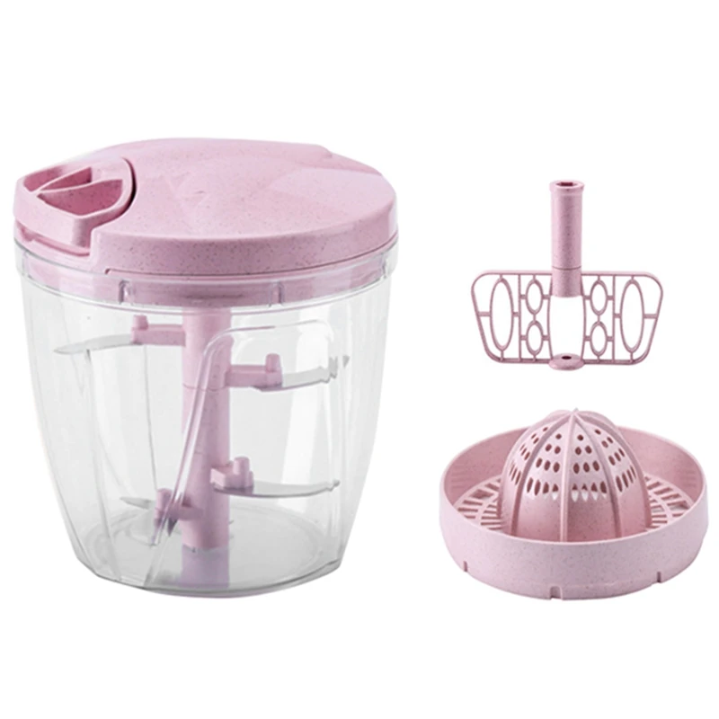 

Kitchen Manual Meat Grinder Cooking Machine Vegetable Chopper Egg Mixer Household Juicer Garlic Press