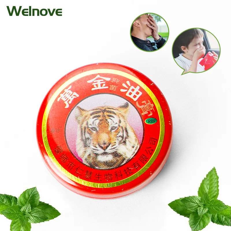 

1Pcs Red Tiger Balm Mint Cooling Oil for Cold Headache Mosquito Bites Anti-Itch Refresh Dizziness Relieve Sickness and Vomiting