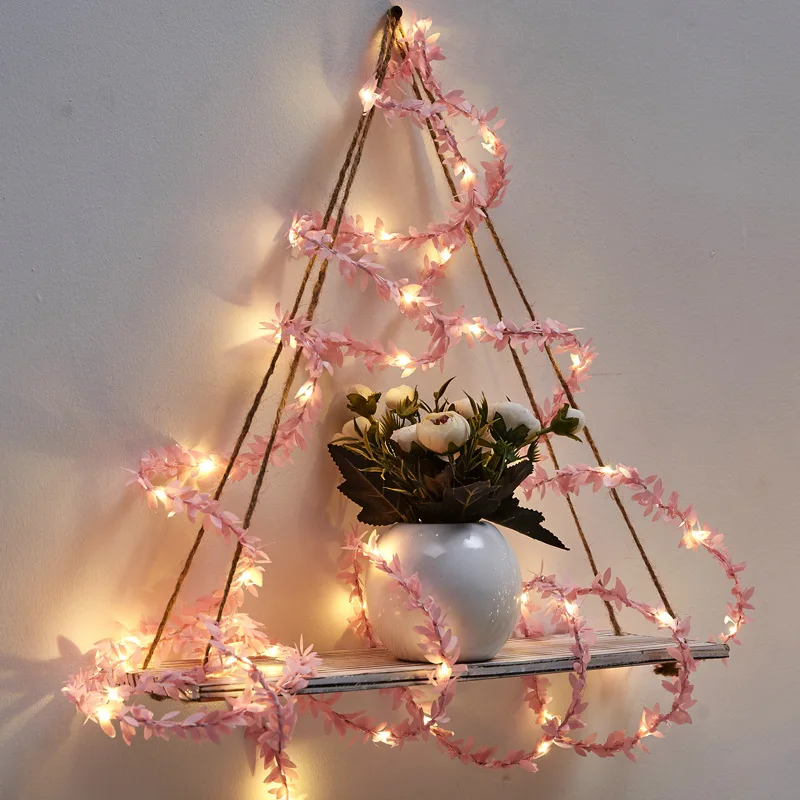 LED Tiny Leaves String Lights Twinkle Garlands Fairy Battery Power Christmas Wedding Outdoor For Decoration | Лампы и освещение