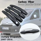 Крышка ручки двери из углеродного волокна внешние аксессуары для Citroen Jumpy Dispatch 2007 2008 2009 2010 2011 2012 2013 2014 2015 2016