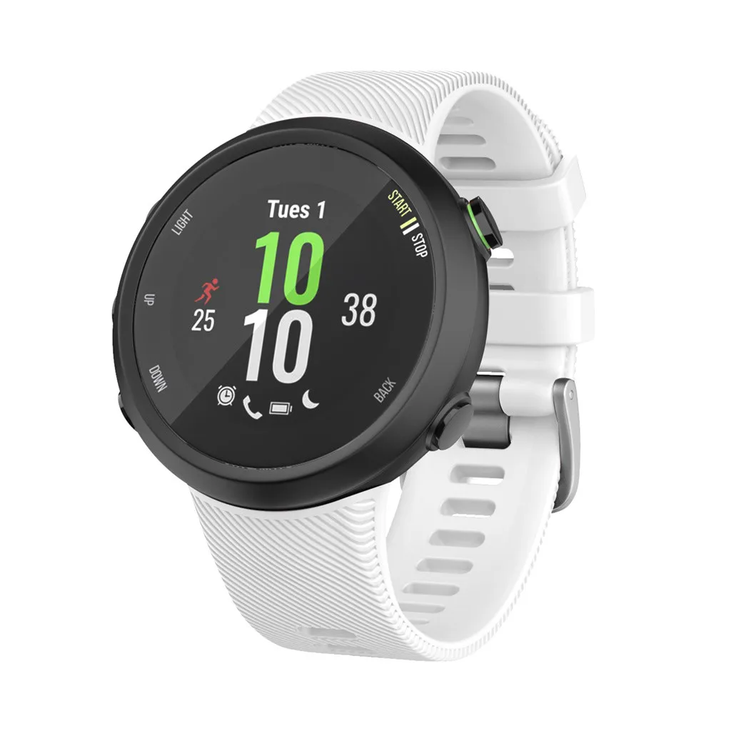 Для Garmin Forerunner 45 45S спортивный мягкий силиконовый сменный ремешок для наручных часов Смарт-часы носимые Аксессуары#1019