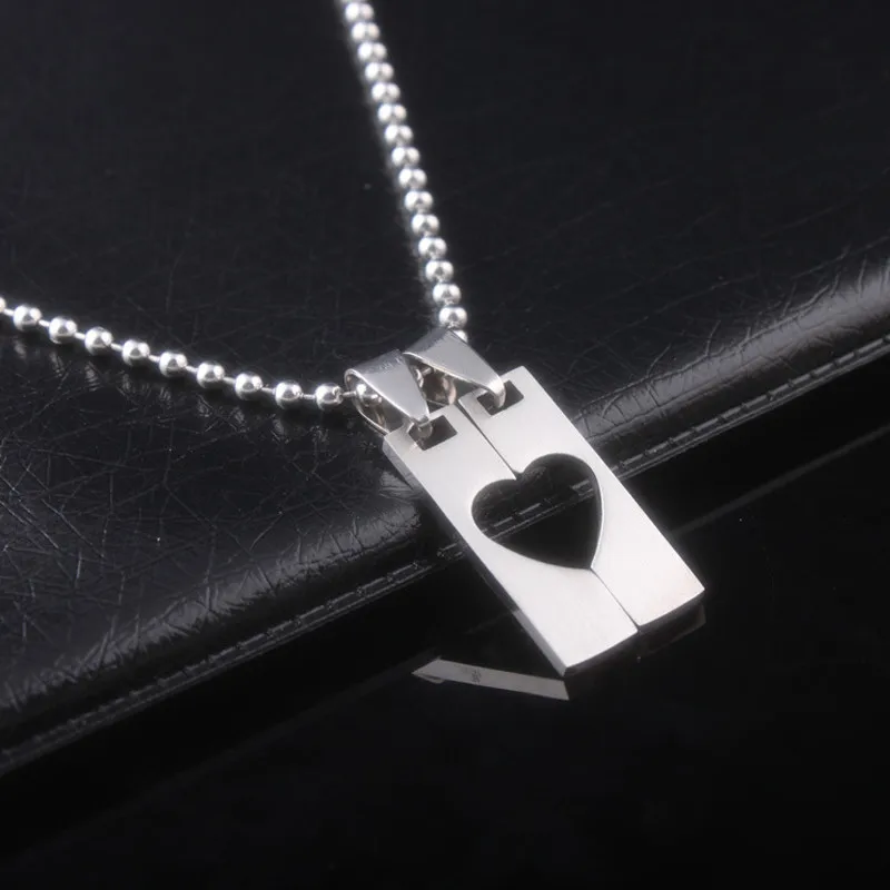 Sangsy 1 пара креативных модных кулонов в виде сердца для женщин и мужчин