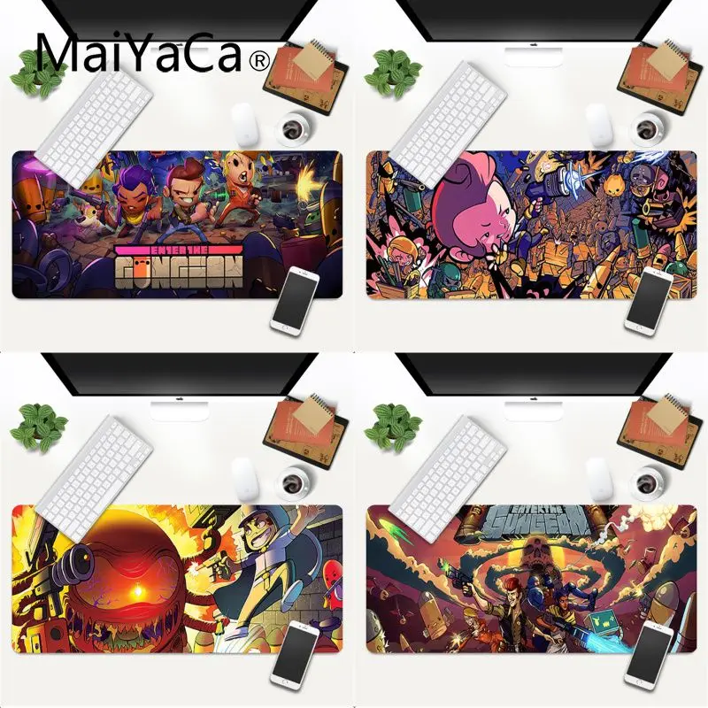 

Enter the Gungeon Beautiful Anime mouse mat high quality DIY picture with edge locking Size for 30x60cm 300x600x2mm