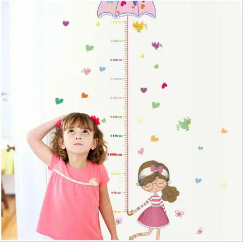 Модная милая фотография роста стены Наклейка Искусство Виниловая Декор детской