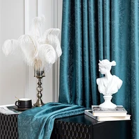 baroque high precision jacquard curtain new chinese shading satin finished curtains for living dining room bedroom custom
