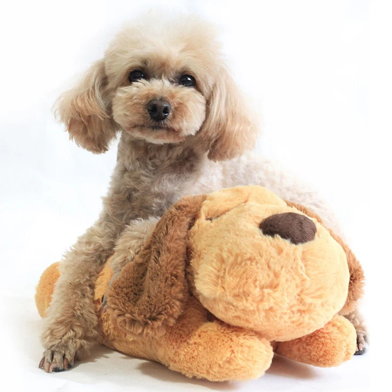 

Puppy Toy With Heartbeat Puppies Separation Anxiety Dog Toy Soft Plush Sleeping Buddy Behavioral Aid Toy Honden Speelgoed