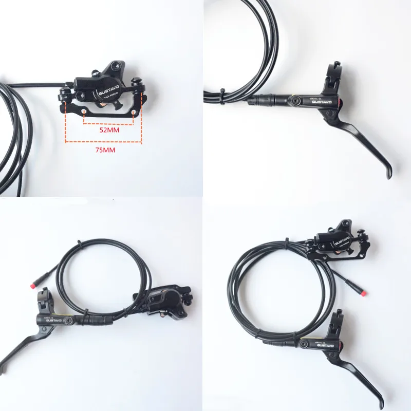 Гидравлический тормоз GUSTAVO для электрического велосипеда 2-контактный BAFANG | Спорт