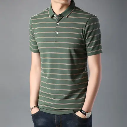 

Summer men's business casual short sleeve t-shirt 4989