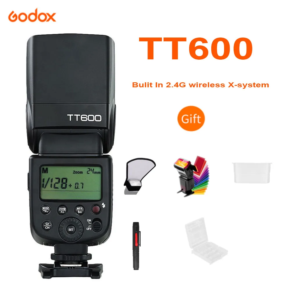 

Godox TT600 2.4G HSS Wireless GN60 Master/Slave Camera Flash Speedlite Trigger For Canon Nikon Sony Pentax Olympus Fuji Lumix