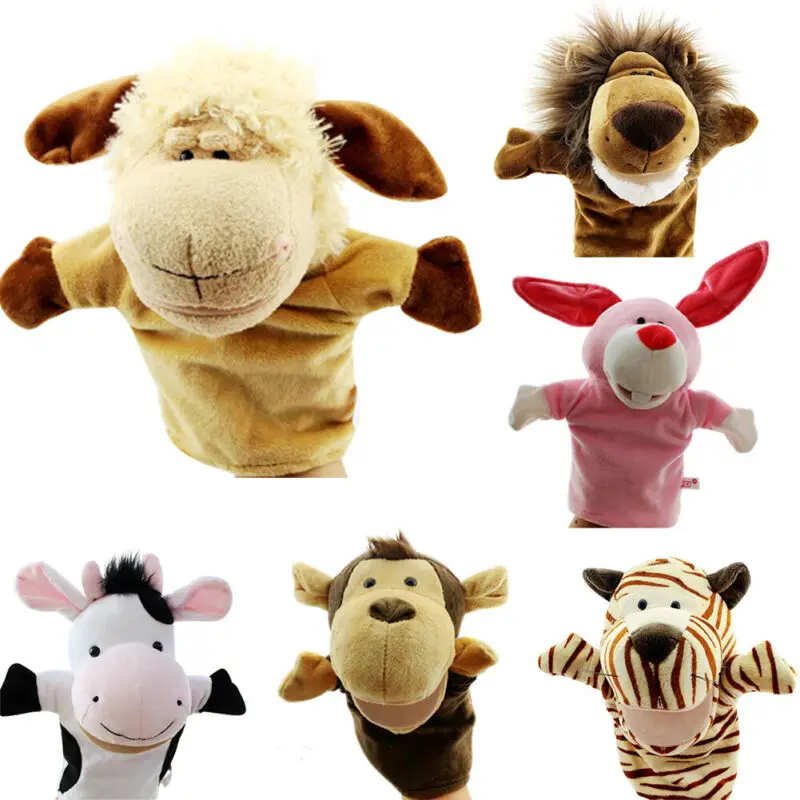 Cute Cartoon Animal Hand Puppet Plush Doll Storytelling Educational Toy Christmas Children Kids Toddler Baby Soft Puppets | Игрушки и