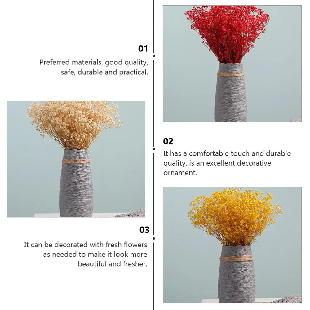 

1pc Simple Flower Arrangement Vase Elegant Home Vase Unique Desktop Ornament