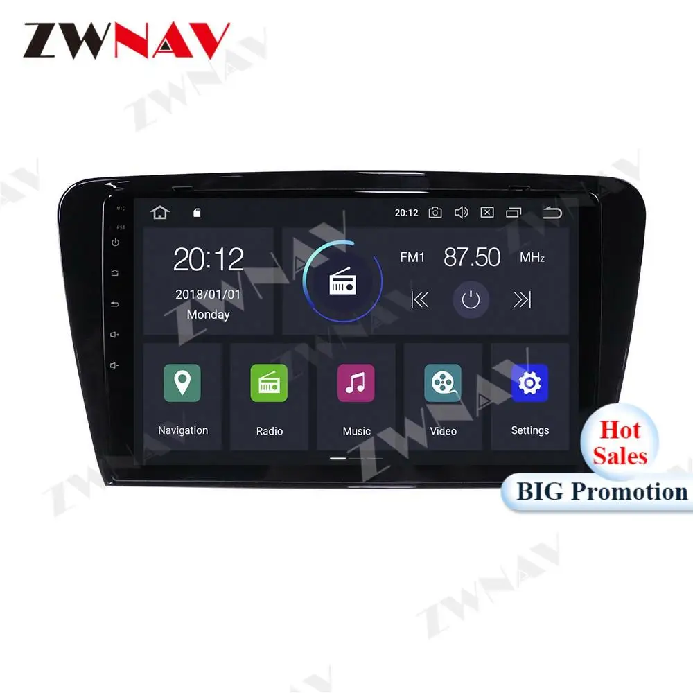 Автомобильный мультимедийный плеер 4G + 64 ГБ Android 10 0 для Skoda Octavia 2013-2018 GPS-навигатор