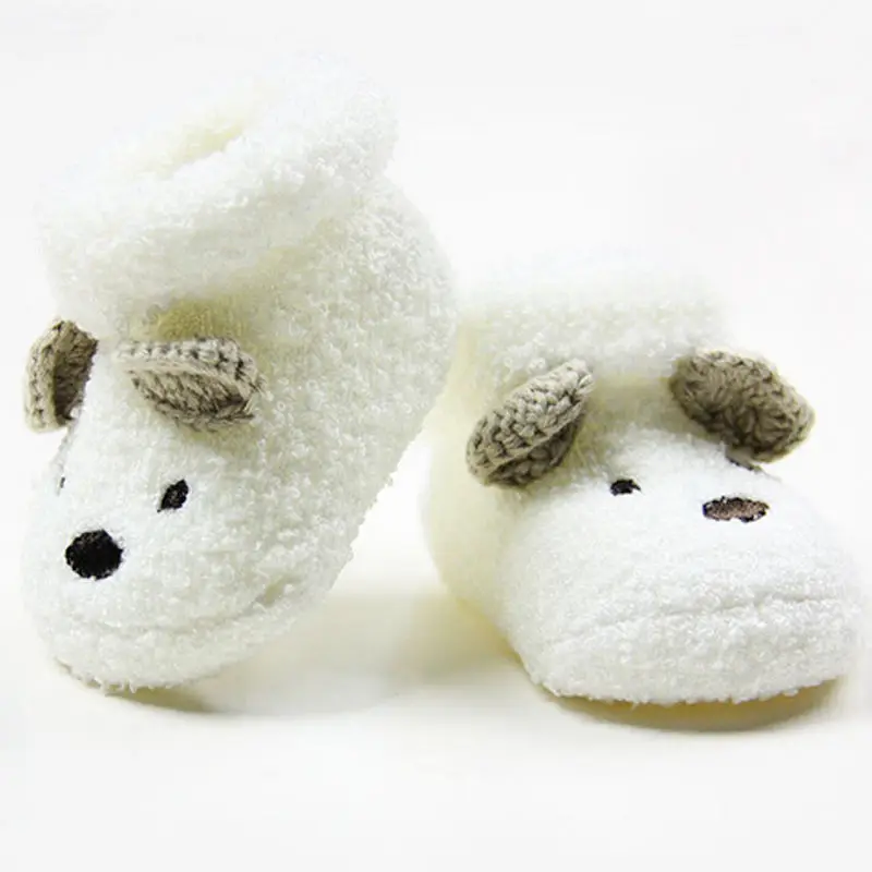 

Warm Newborn Socks Unisex Baby Boy Girls Infant Cute Bear Crib Warm Shoes WA First Walkers