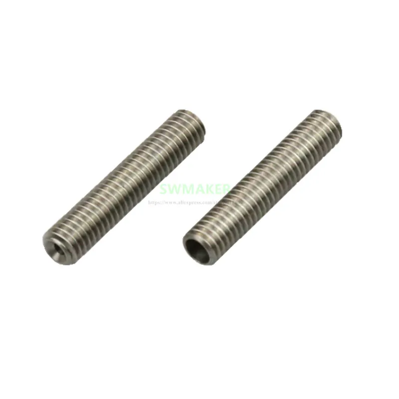 10 шт. M6x30 сопло ptfe горла белая ПТФЭ труба внутри для MK8 Anet A8 A2 3D принтер экструдер