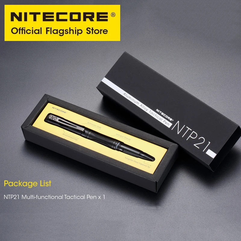 Многофункциональная портативная тактическая ручка NITECORE NTP21 из алюминиевого