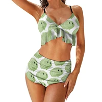 konosuba bikini swimsuit adjustable printed swimwear sport teenage cheap 2 piece bathing suit