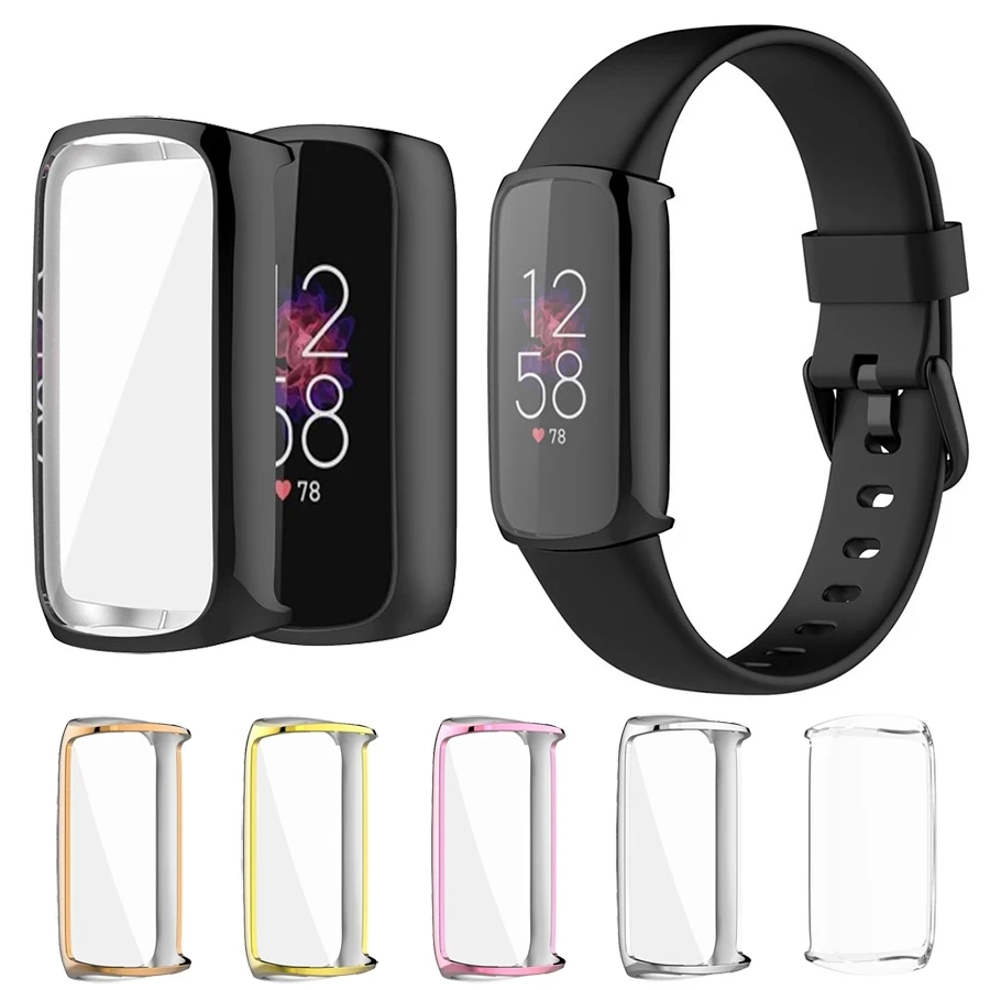 

Essidi Soft TPU Watch Cases For Fitbit Luxe Anti Shock Scratch Full Cover Protective Cover Shell For Fitbit Luxe