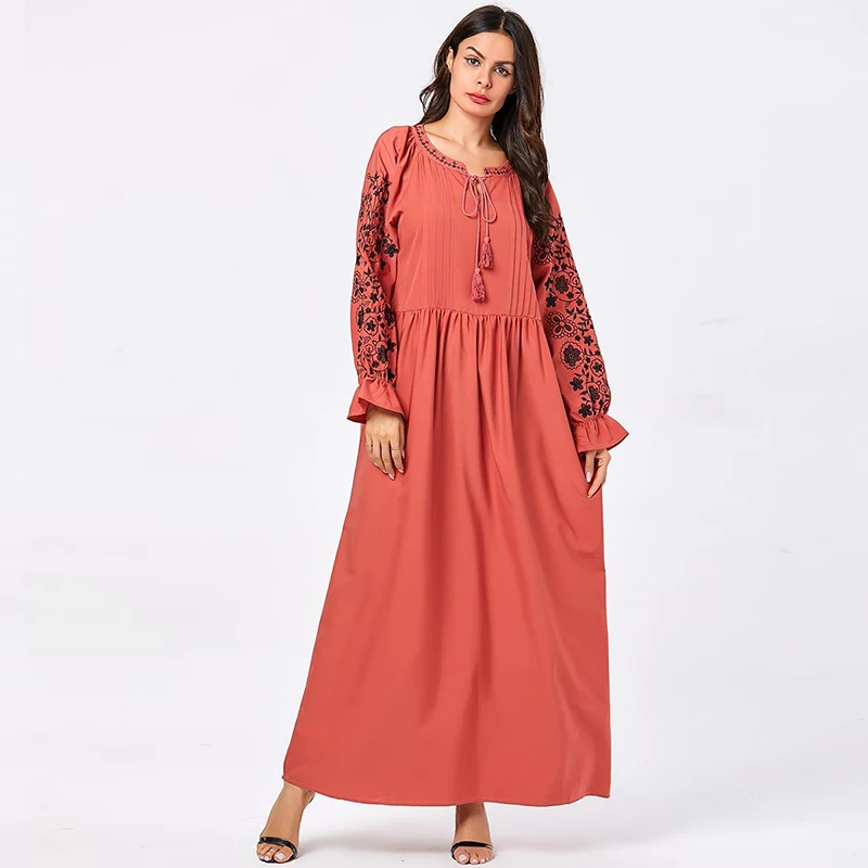 Дубай абайя размера плюс турецкий хиджаб мусульманское платье кафтан Caftan Marocain