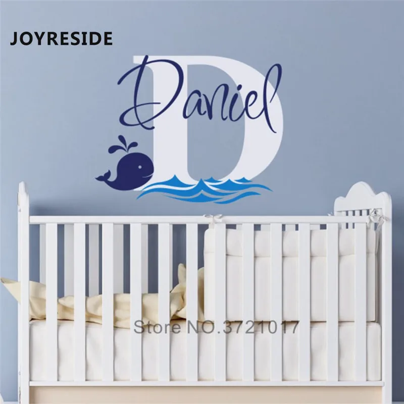 Design 9 JOYRESIDE персонализированные названия стикер стены дома спальни Наклейки на стены с именем на заказ различные конструкции выбрать стены Sicker винил WM001 - Цвет: Design 9