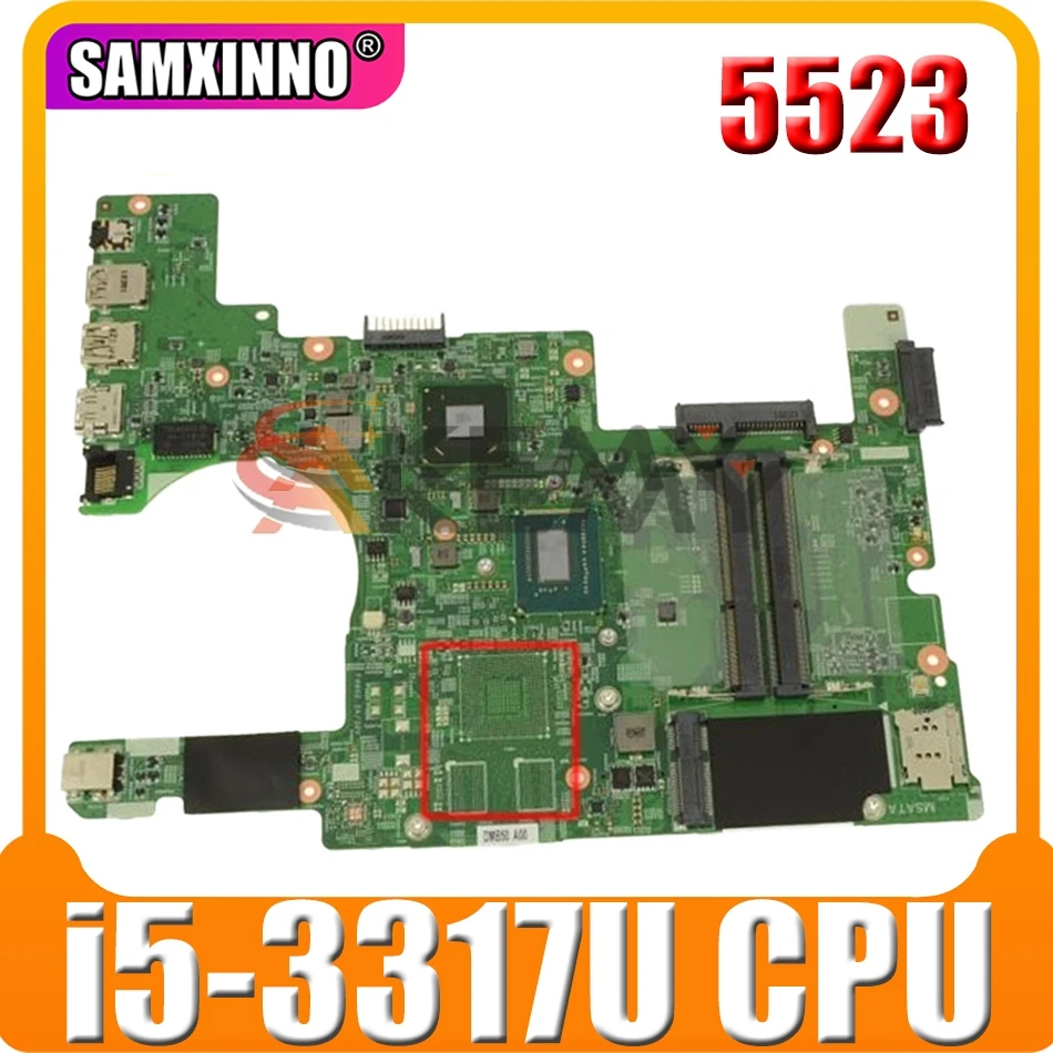 

Original Laptop motherboard For DELL Inspiron 5523 Core I5 15 inch Mainboard CN-0P7HF7 0P7HF7 11307-1 SR0N8 i5-3317U CPU