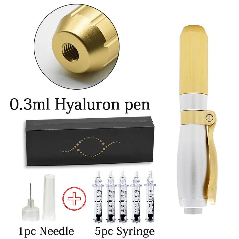 0.3 White Gold kit Распылитель инъекции иглы для пистолета без гиалурона ручка высокого давления против морщин губ подъема воды шприц без иглы инъекции головы - Номер модели: 0.3 White Gold kit