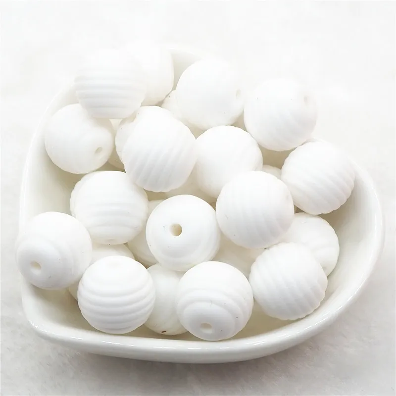White Chenkai 10 шт. BPA Free силиконовый галстук-бабочка Прорезыватель для зубов бусины DIY Baby Shower Прорезыватель для зубов Монтессори Сенсорная игрушка бант-узел Аксессуары - Цвет: White