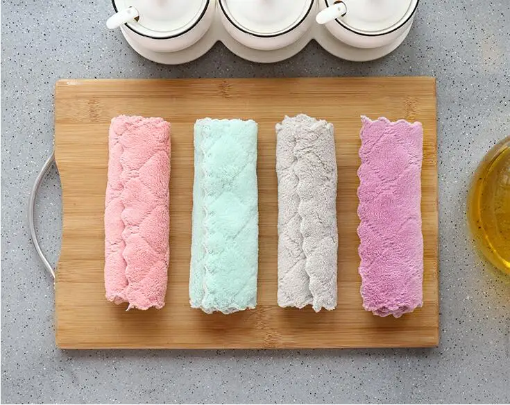 Салфетка из микрофибры для кухни тряпка мытья посуды чистки стекла кухонного