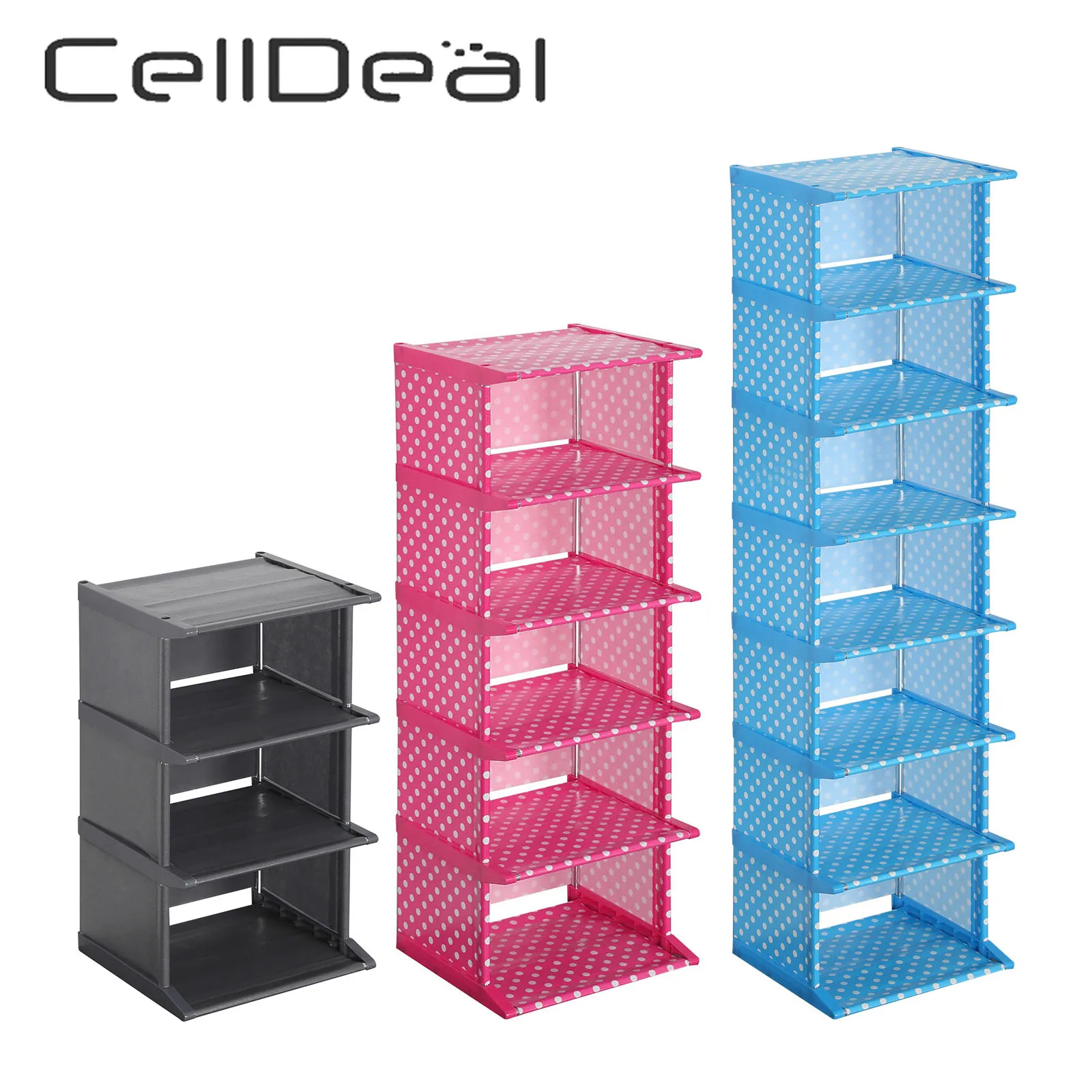 

4/6/8 Layer Shoe Rack Detachable Multilayer Shoe Organizer Shelf Dustproof Large Capacity Shoes Storage Cabinet Home Furniture