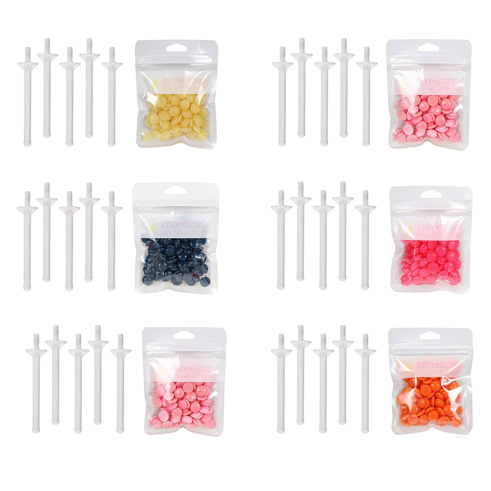 

1Bag Depilatory Wax Waxing Beads Hair Removal Set 5x Applicator Rose Nose Wax Stick Nose Hair Removal Tool Nose Hair Removal Wax